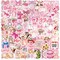 100PCS Coquette Stickers Pink Aesthetic Stickers Pack Cute Bow Tie Stickers for Girls Pink Sticker